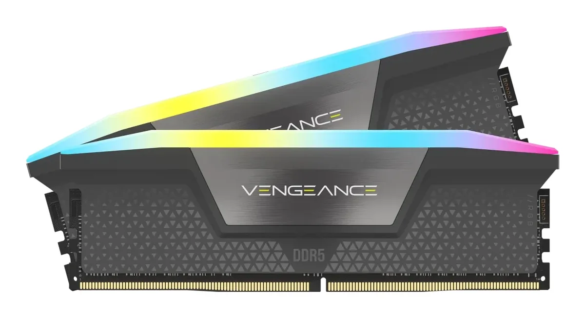Corsair Vengeance DDR5-6000 - 32GB - CL38 - Dual Channel (2 pcs) - AMD EXPO & Intel XMP - Musta RGB