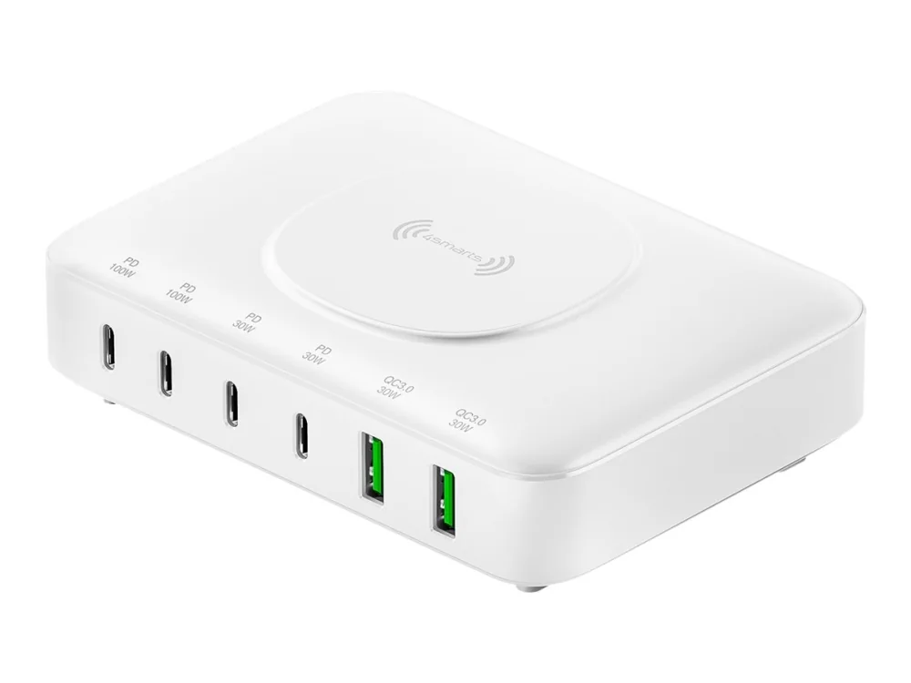 4smarts charging station - 7 in 1 - USB 24 pin USB-C - 100 Watt