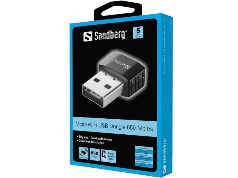 Sandberg Mikro WiFi USB -verkkosovitin
