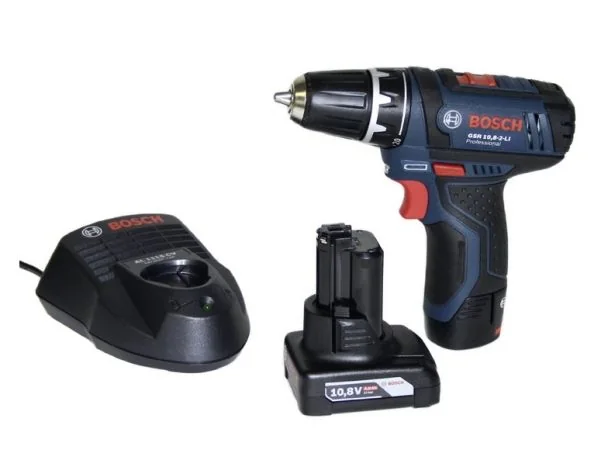 Bosch Professional GSR 12V-15 laukussa + 39-os. tarvikesarja