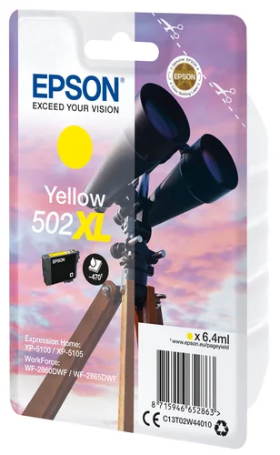Epson Muste Keltainen 502xl - Xp-5100/5105/wf-2860/2865