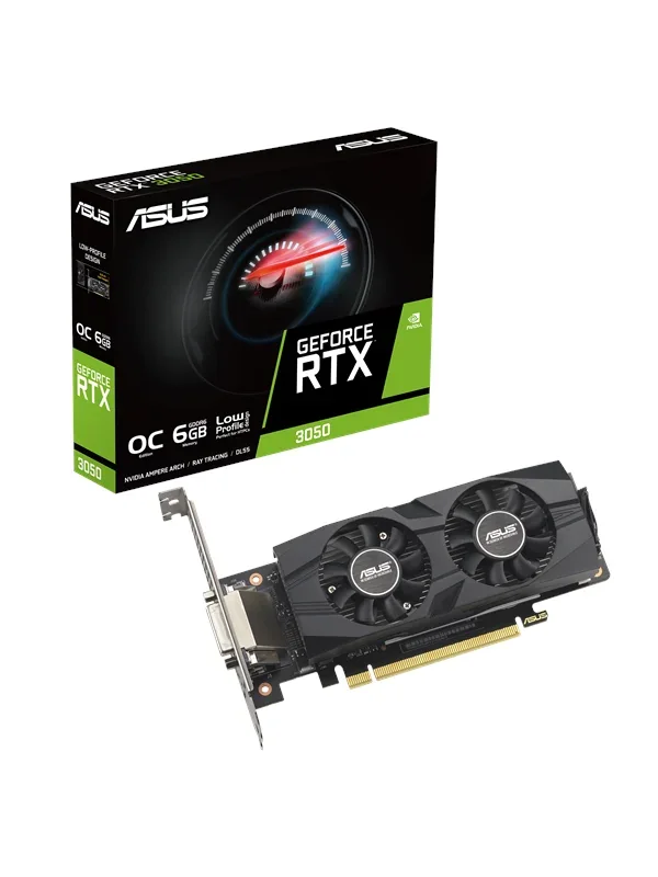 Asus GeForce RTX 3050 Low Profile OC 6 Gt -näytönohjain