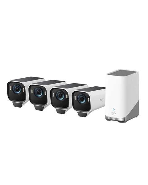 Anker eufyCam S3 Pro 4-Camera Kit - Ulkovalvontakamerajärjestelmä, Valkoinen