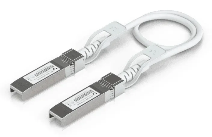 Ubiquiti UniFi 1-25G Auto Direct Attach Uplink Cable 0.3m - Valkoinen - 0.3m