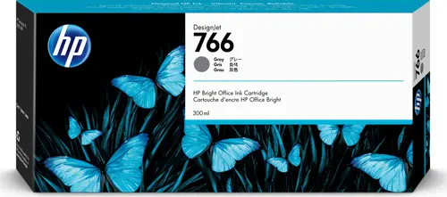 HP 766 -mustekasetti, 300 ml, harmaa