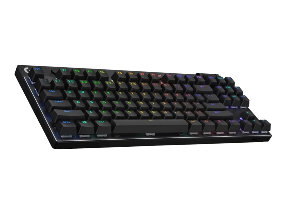 Logitech G PRO X TKL, Langaton, RF Wireless + Bluetooth, Mekaaninen, QWERTY, RGB LED, Musta