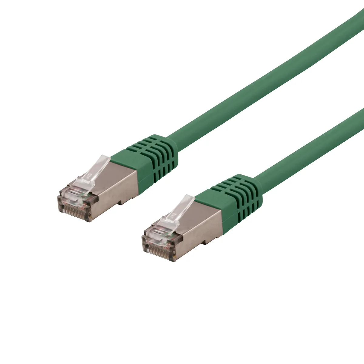 Deltaco Cat6 S/FTP RJ45 2m -verkkokaapeli, vihreä