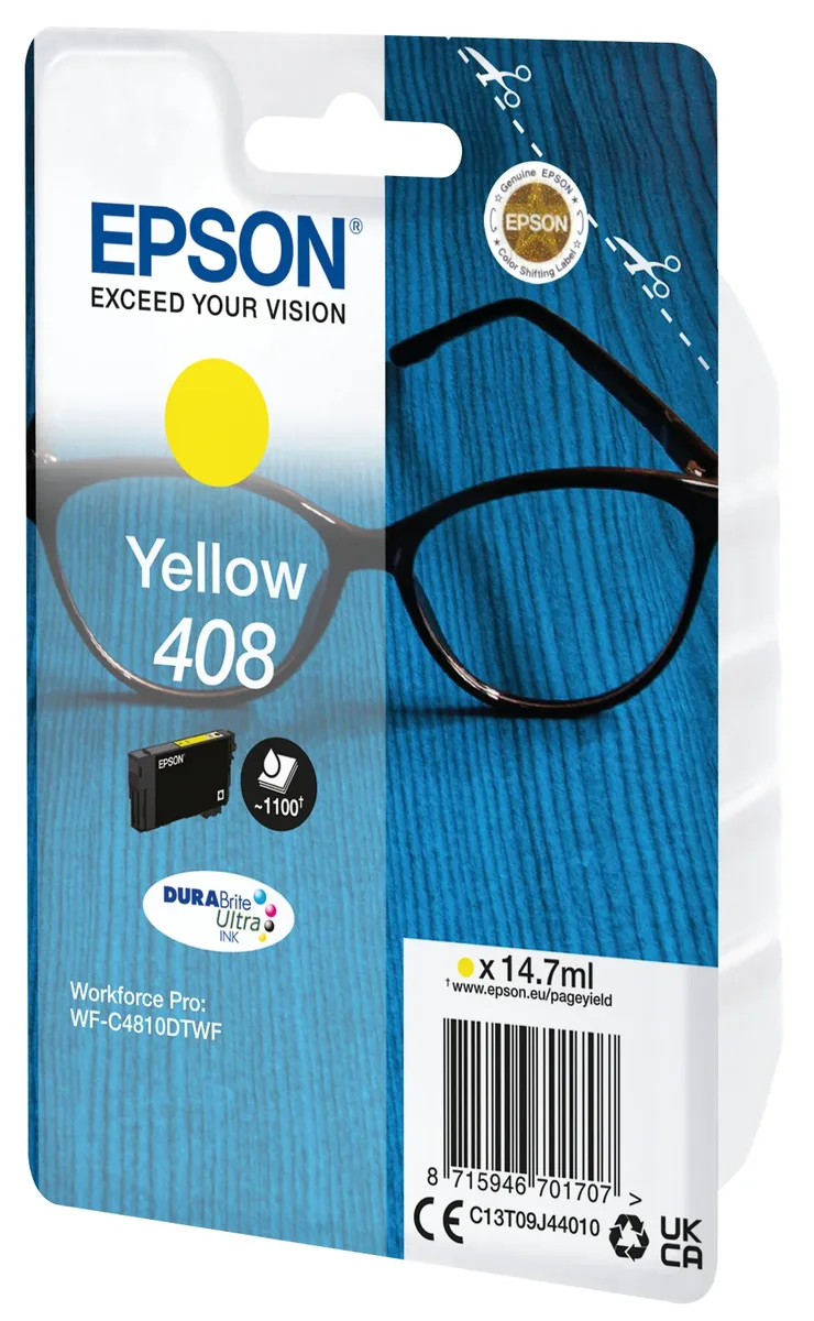 Epson Muste, Keltainen, 408 – Wf-c4810