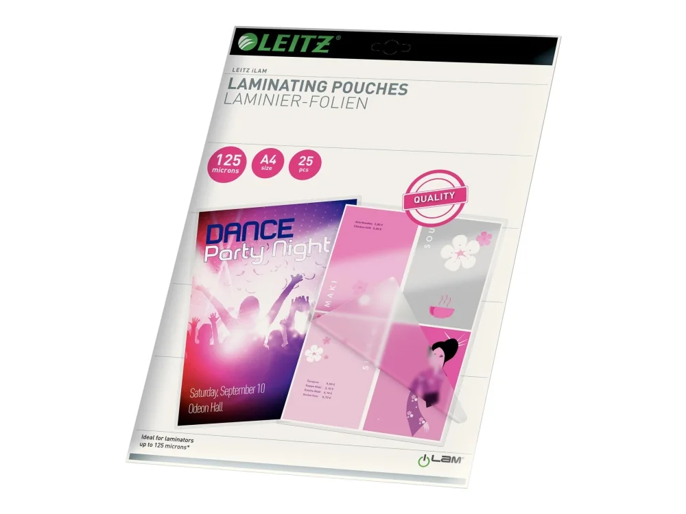 Leitz Laminointitasku 125mic A4 25kpl