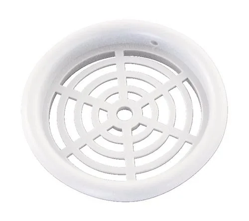 Duka-kaappiristikko tyyppi 61.1 - PVC, Valkoinen, Ø43 mm, Pakattu 4 kpl pusseihin.