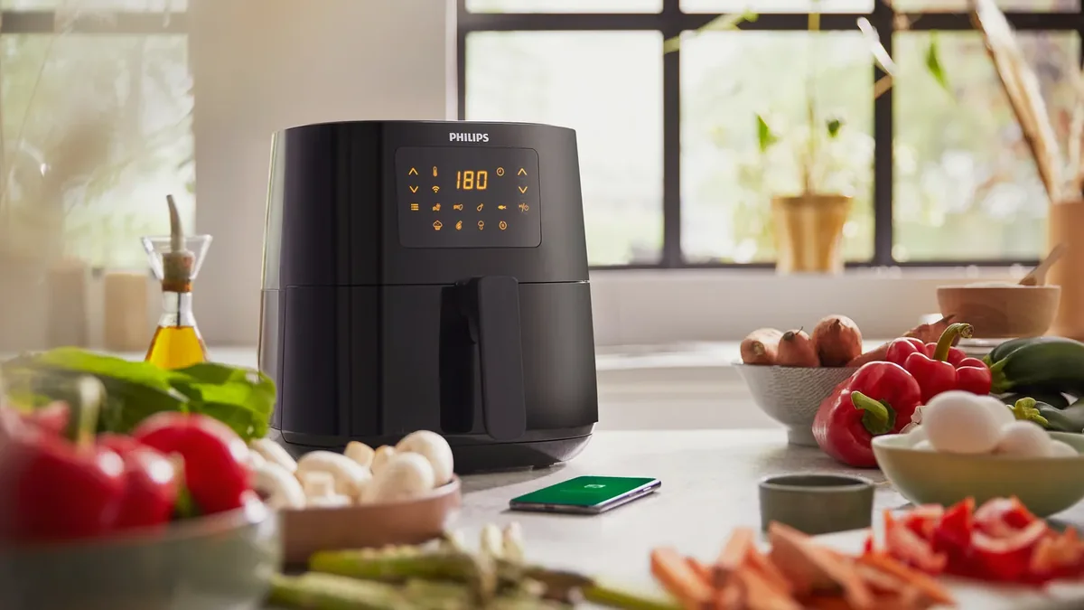 Philips 5000 series HD9255/30, Kuumakiertoilmakypsennin, 4,1 L, 0,8 kg, Rapid Air, 200 °C, 4 henkilö(t)