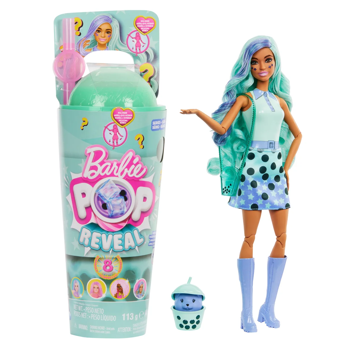 Barbie Pop Reveal Bubble Tea Series – Green Tea