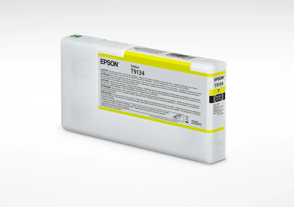Epson T9134-mustekasetti, 200 ml, keltainen