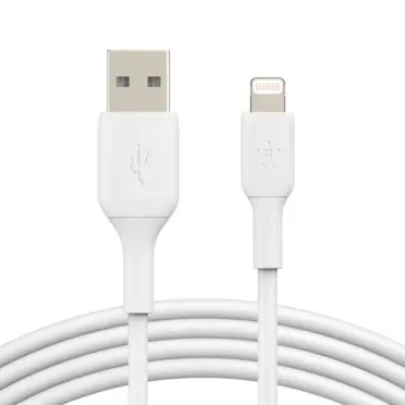 Belkin BoostCharge Lightning – USB-A -kaapeli, 3 m, valkoinen