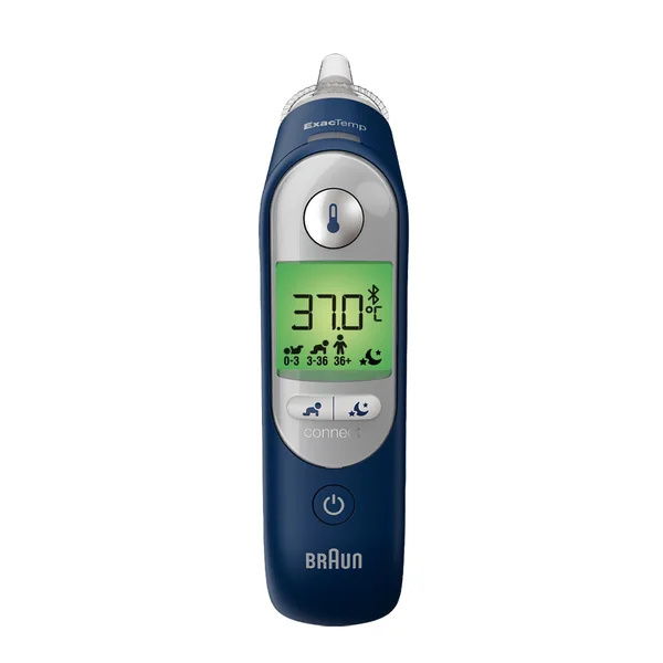 Braun ThermoScan 7+ Connect -korvakuumemittari, sininen