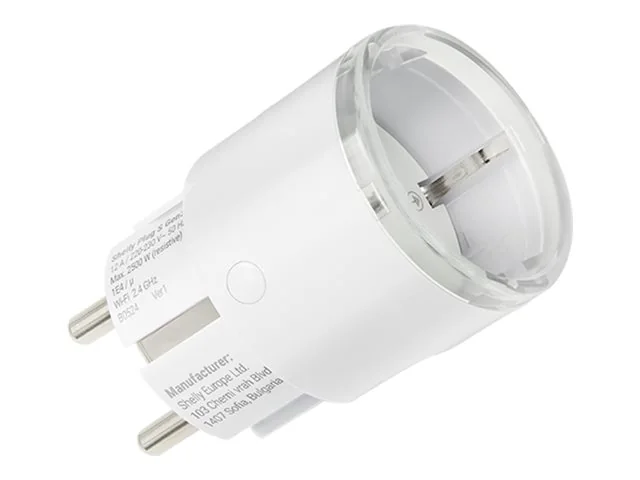 Shelly Plug S Gen3, valkoinen - Matter - WiFi-älypistoke, 12A