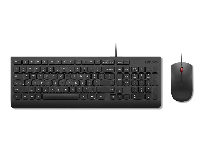 Lenovo 4X31R64409, Täysikokoinen (100 %), Langallinen, USB, musta, Sisältää hiiren