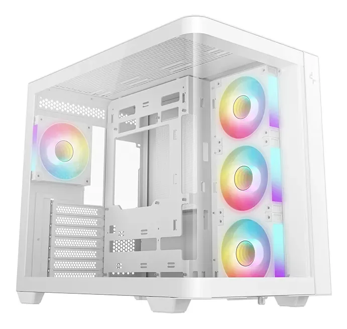 DeepCool CG530U 4F -miditornikotelo ikkunalla, valkoinen