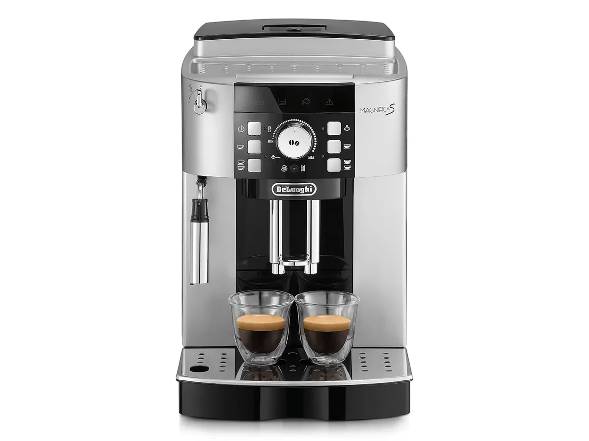 De'Longhi Magnifica S ECAM21.117.SB -täysautomaattinen espressokone, musta, hopea