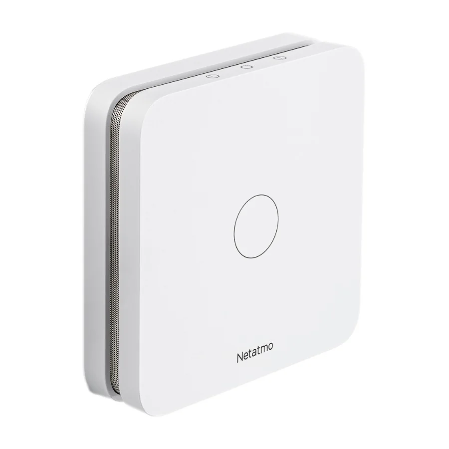 Netatmo CO Detector, Hiilimonoksidimittari, Valkoinen, Pintakiinnitys, Muovi, Saksa, Hollanti, Englanti, Espanja, Ranska, Italia, Homekit