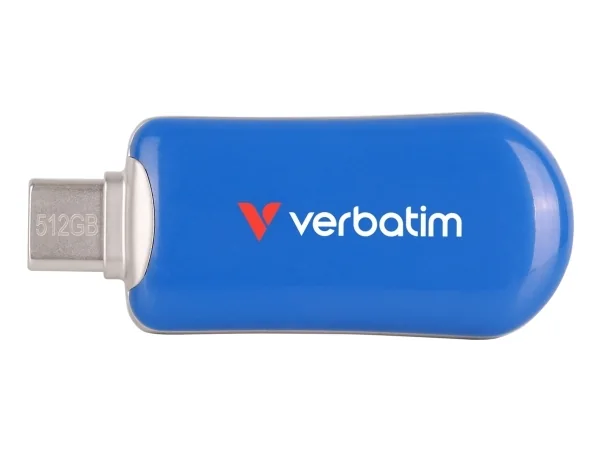 Verbatim 30235, 512 Gt, USB Type-C, 3.2 Gen 1 (3.1 Gen 1), 100 MB/s, ilman korkkia, sininen