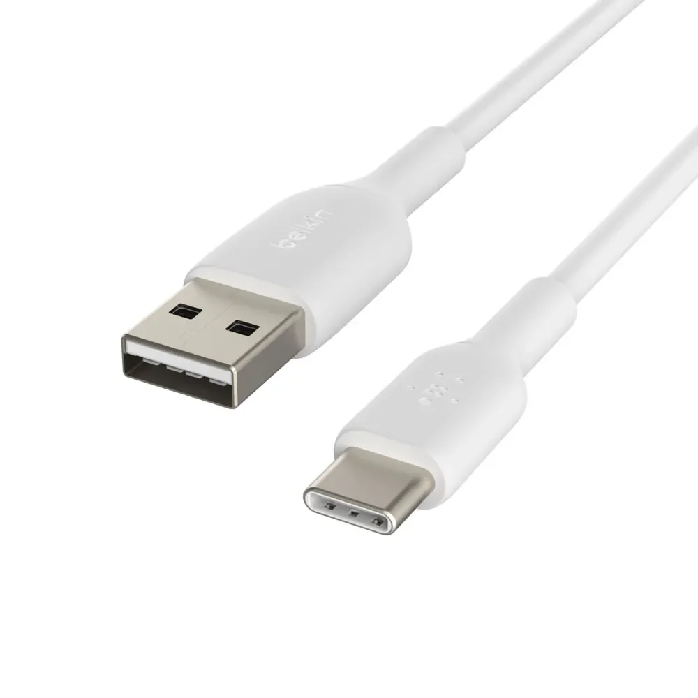 Belkin BoostCharge USB-A – USB-C -kaapeli, 0,15 m, valkoinen