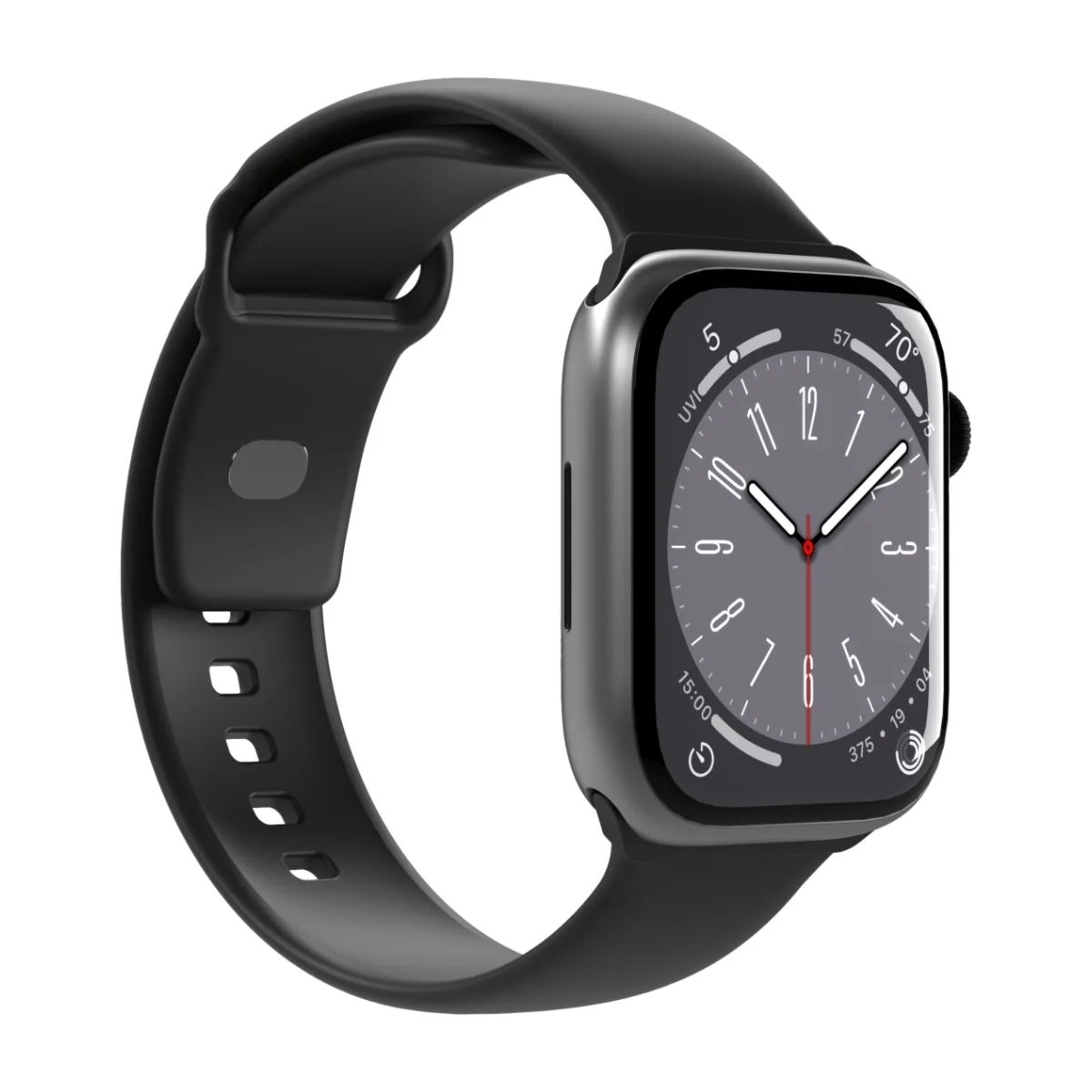 Puro ICON Apple Watch 42-49 mm -vaihtoranneke, musta