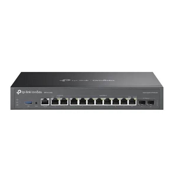 TP-Link ER7412-M2 Omada - VPN-yhdyskäytävä, musta