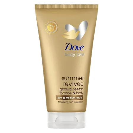 Dove Summer Revived Face & Body Light To Medium Gradual Self-Tanning Lotion - 75 ml