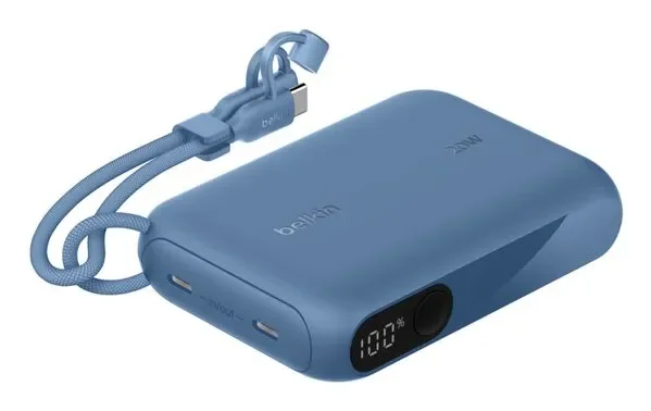 Belkin BoostCharge power bank - with display - 24 pin USB-C - 20 Watt - 10000 mAh