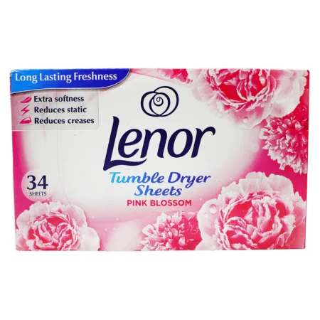 Lenor Pink Blossom Kuivausrumpuliinat – 34 kpl