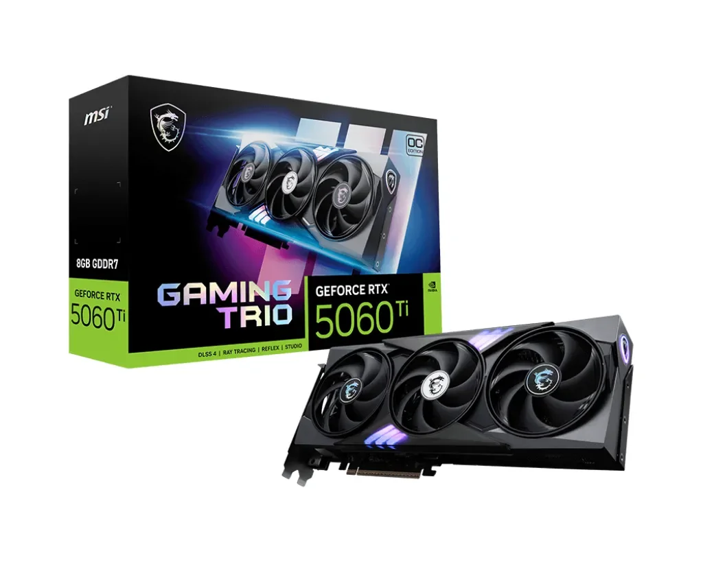 MSI GeForce RTX 5060 Ti Gaming Trio OC 8 Gt -näytönohjain