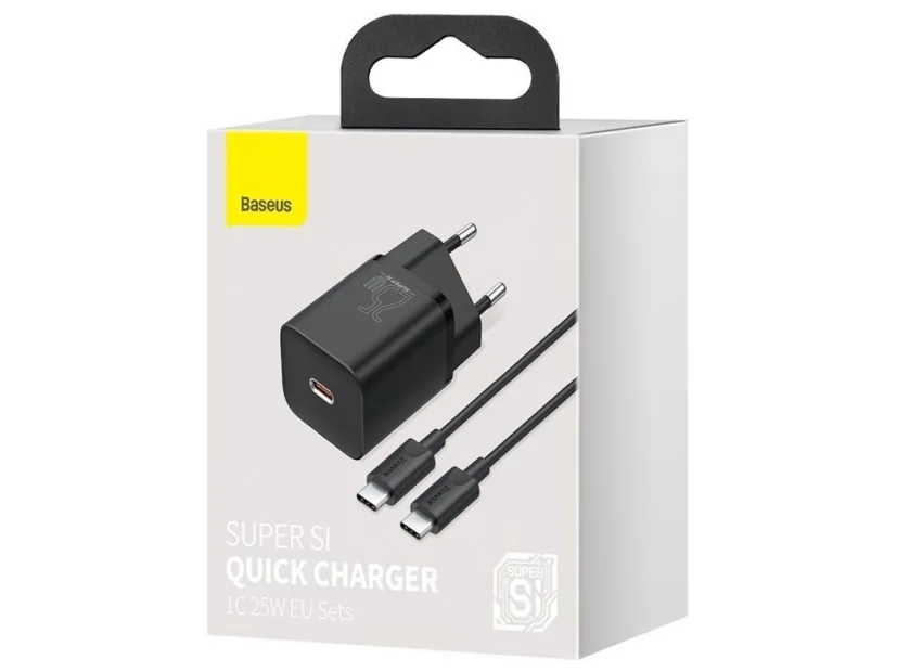 Baseus TZCCSUP-L01, Sisätila, AC, USB, 1 m, Musta