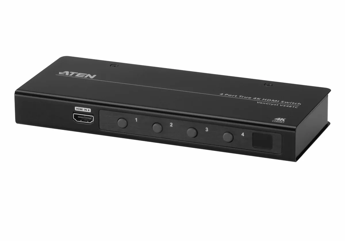 Aten Vs481c 4-port True 4k Hdmi Switch