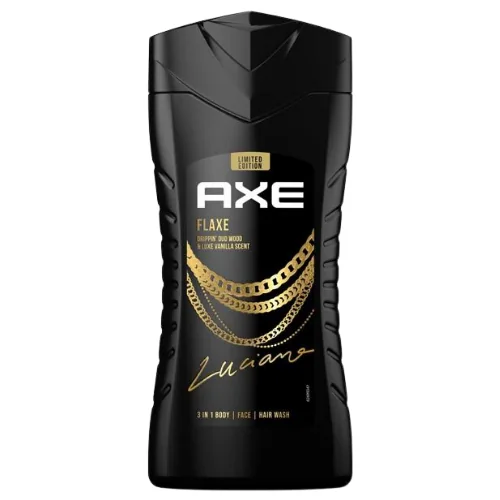 Axe Flaxe 3-In-1 Fragranza Vanilla Body, Face & Hair Wash - 250 ml