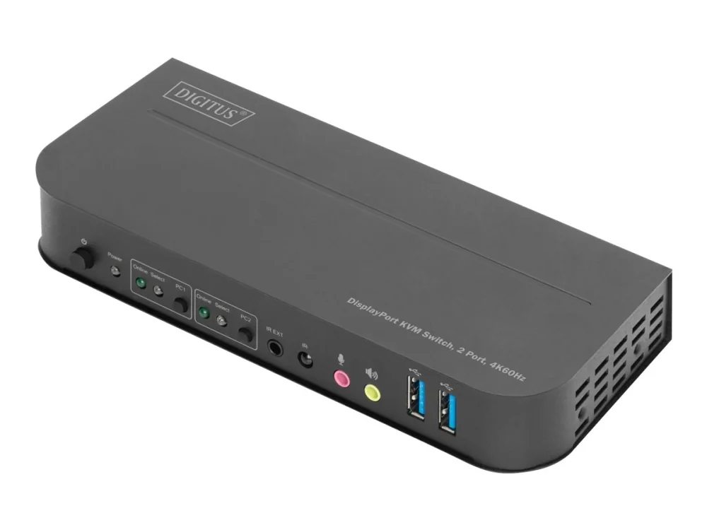Digitus 2-porttinen 4k Kvm -kytkin