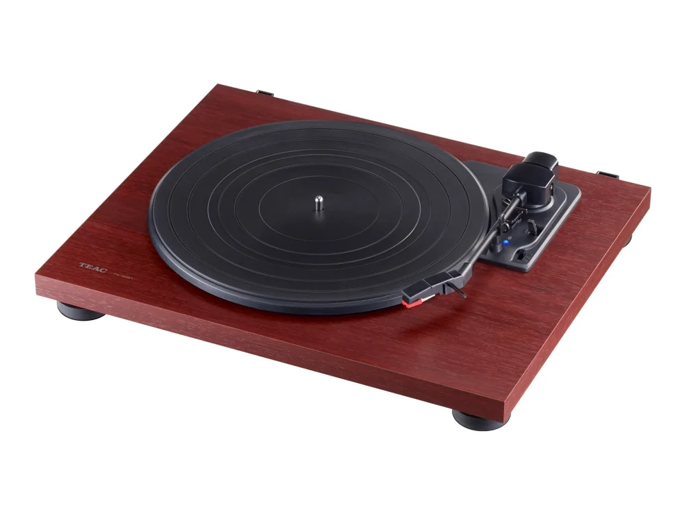TEAC TN-180BT-A3, Hihnakäyttöinen levysoitin, Puoliautomaattinen, Musta, Cherry (hedelmä), MDF-levy, Muovi, 33 1/3,45,78 RPM