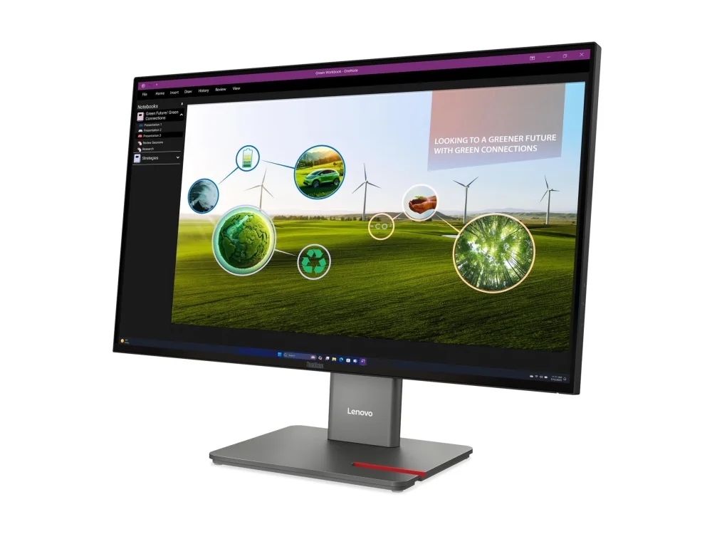 Lenovo ThinkVision P27Q-40, 68,6 cm (27), 2560 x 1440 pikseliä, Quad HD, LED, 6 ms, Musta