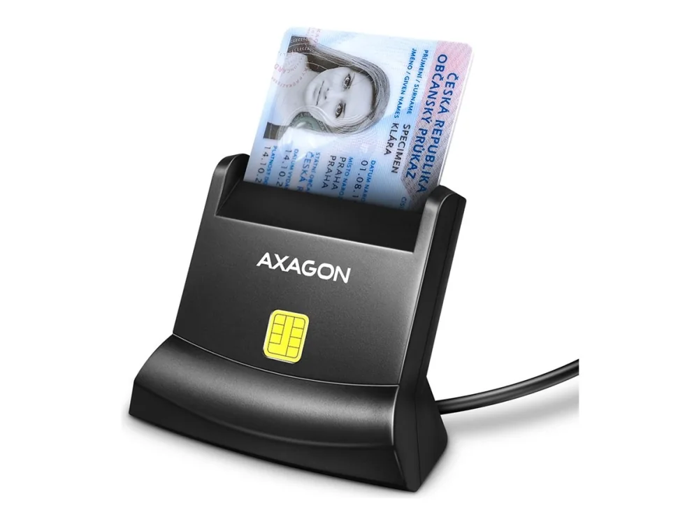 AXAGON USB-A Smart Card / ID-kortti teline-/lukija