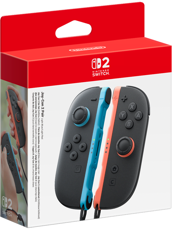 Nintendo Switch 2 Joy-Con 2 Pair Light Blue/Light Red - Wireless Controller - Nintendo Switch 2