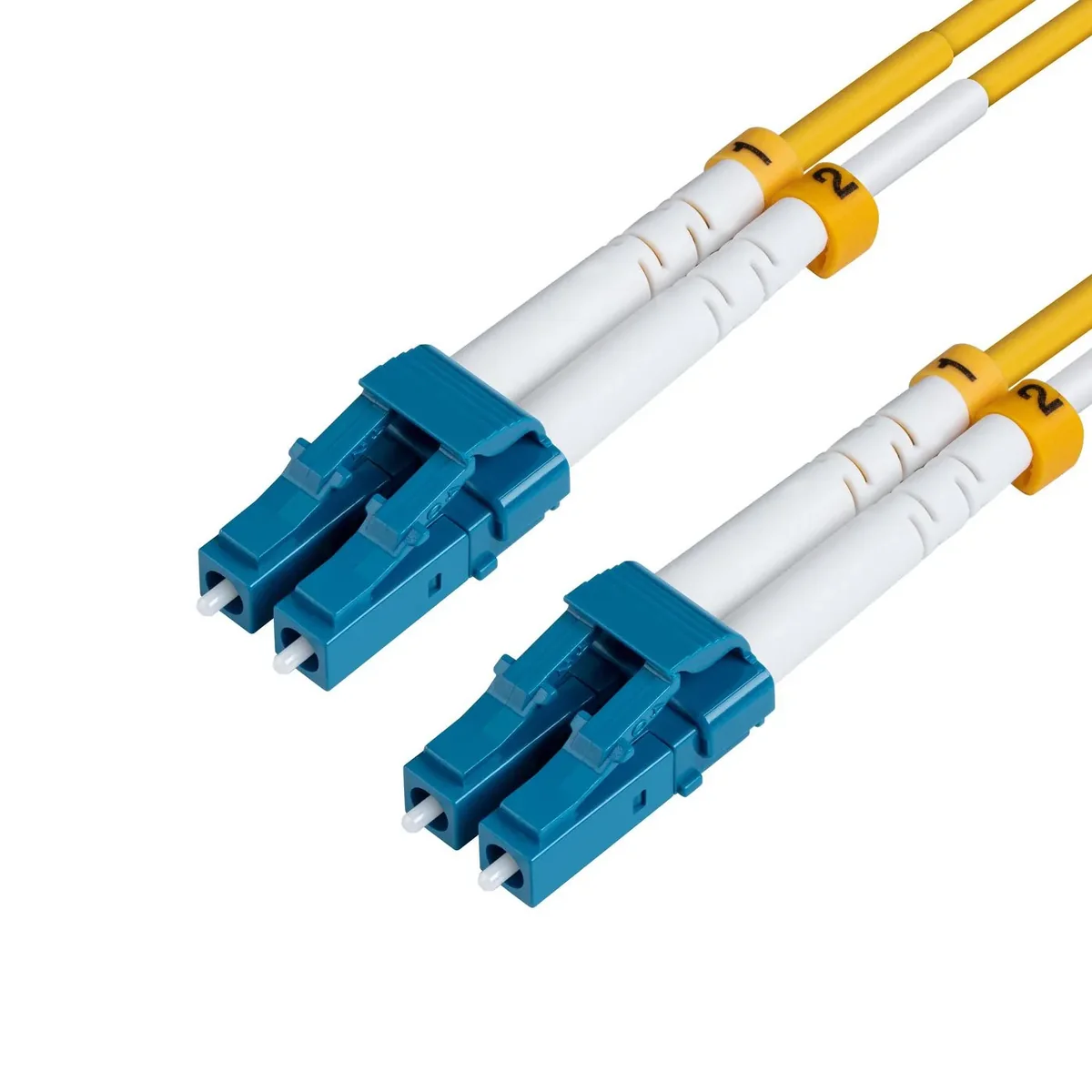 MicroConnect OS2 LSZH LC/PC-LC/PC 15m -valokuitukaapeli, keltainen