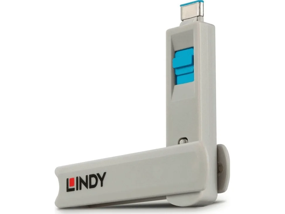 USB-port-blockerare 4-pack blå 40465 LINDY