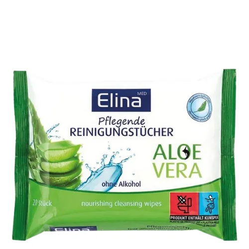 Elina Med Aloe Vera Hoitavat Puhdistusliinat – 20 kpl