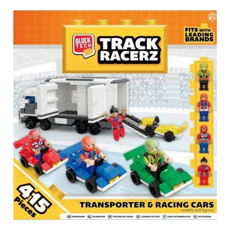 Block Tech Track Racerz Transporter & Racing Cars – 415 kpl