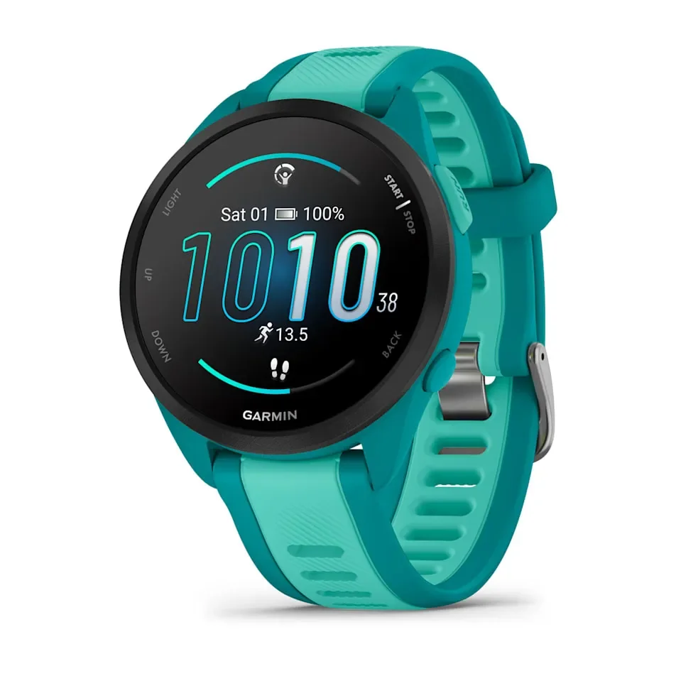 Garmin Forerunner 165 Music -älykello, turkoosi/kultainen