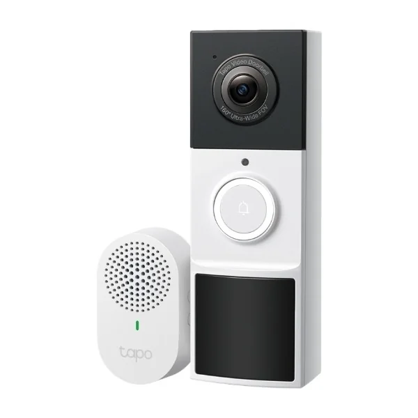 TP-Link Tapo D210, Musta, Valkoinen, IP65, 150°, IR, Seinä, Tapo Care Cloud Storage Services