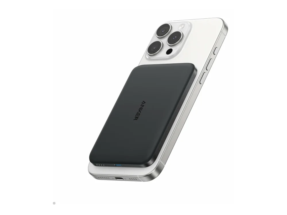 Anker A1665, 5000 mAh, Langaton lataaminen, musta