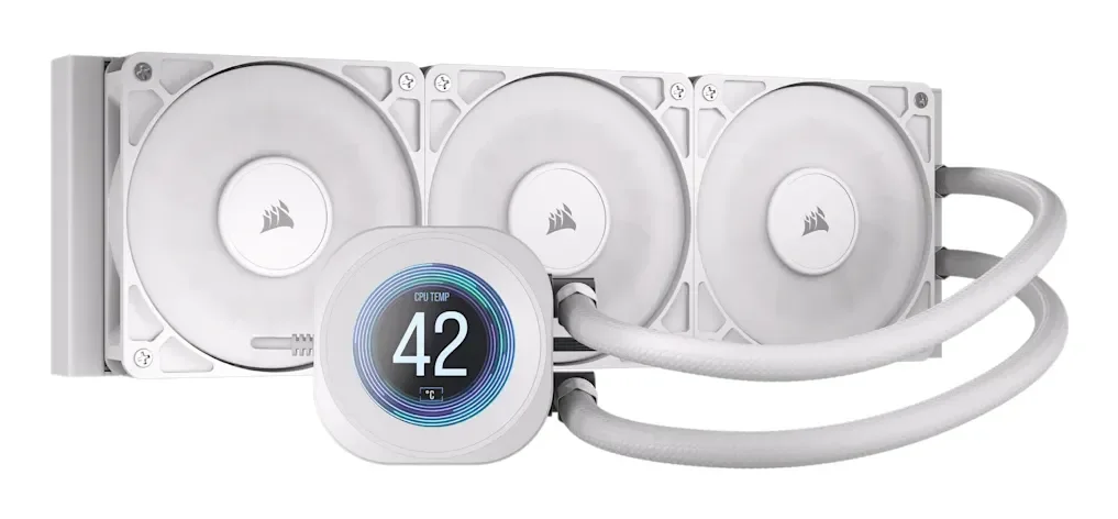 Corsair NAUTILUS 360 LCD White - CPU Vesijäähdytys - Max 36 dBA