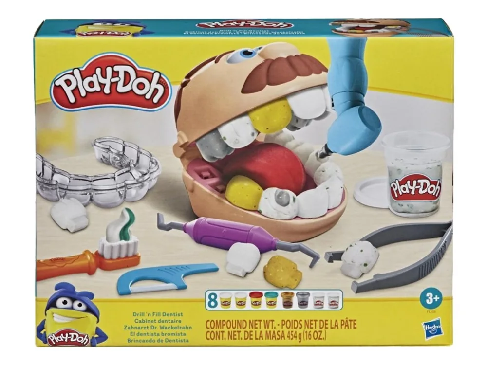 PLAY-DOH Drill N Fill muovailuvaha hammaslääkärisetti