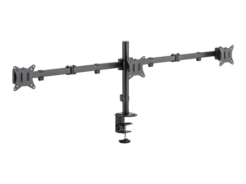 Deltaco ARM-0301-B, 75 x 75 mm, 100 x 100 mm, -45 - 45°, -90 - 90°, 360°, Musta